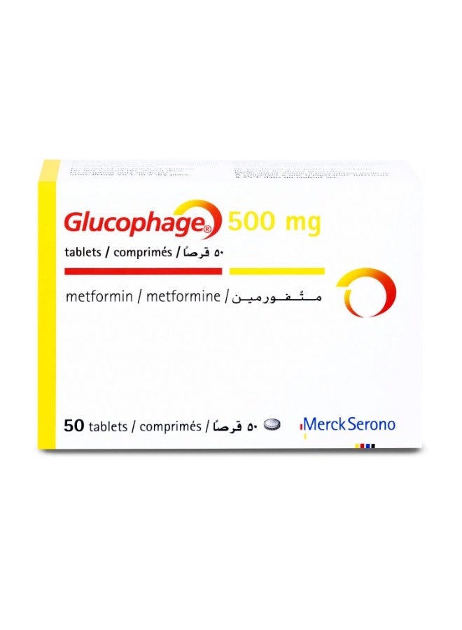Glucophage 500 mg metformin 50 Tablets
